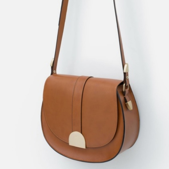 Handbags - ZARA  Vegan Crossbody Saddlebag